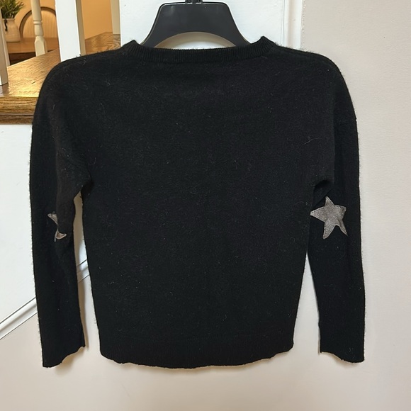 Zadig and Voltaire CiCi with patch black cashmere pullover sweater - Picture 6 of 12